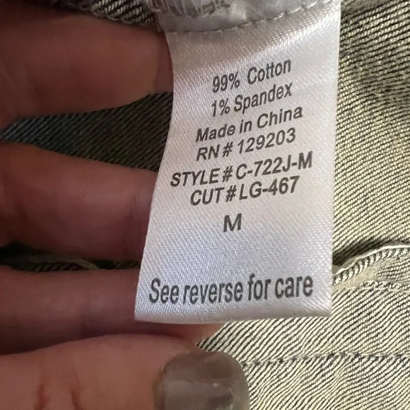 Cello Denimwear Denim Jacket Size M Women NWOT - Picture 10 of 10